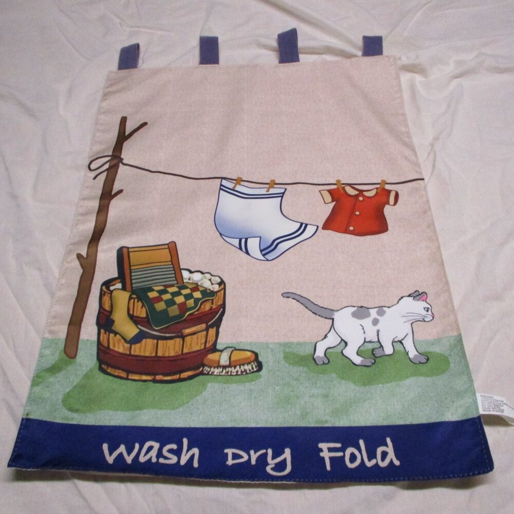 Laundry Yard Flag‎ "Wash Dry Fold"  One Size